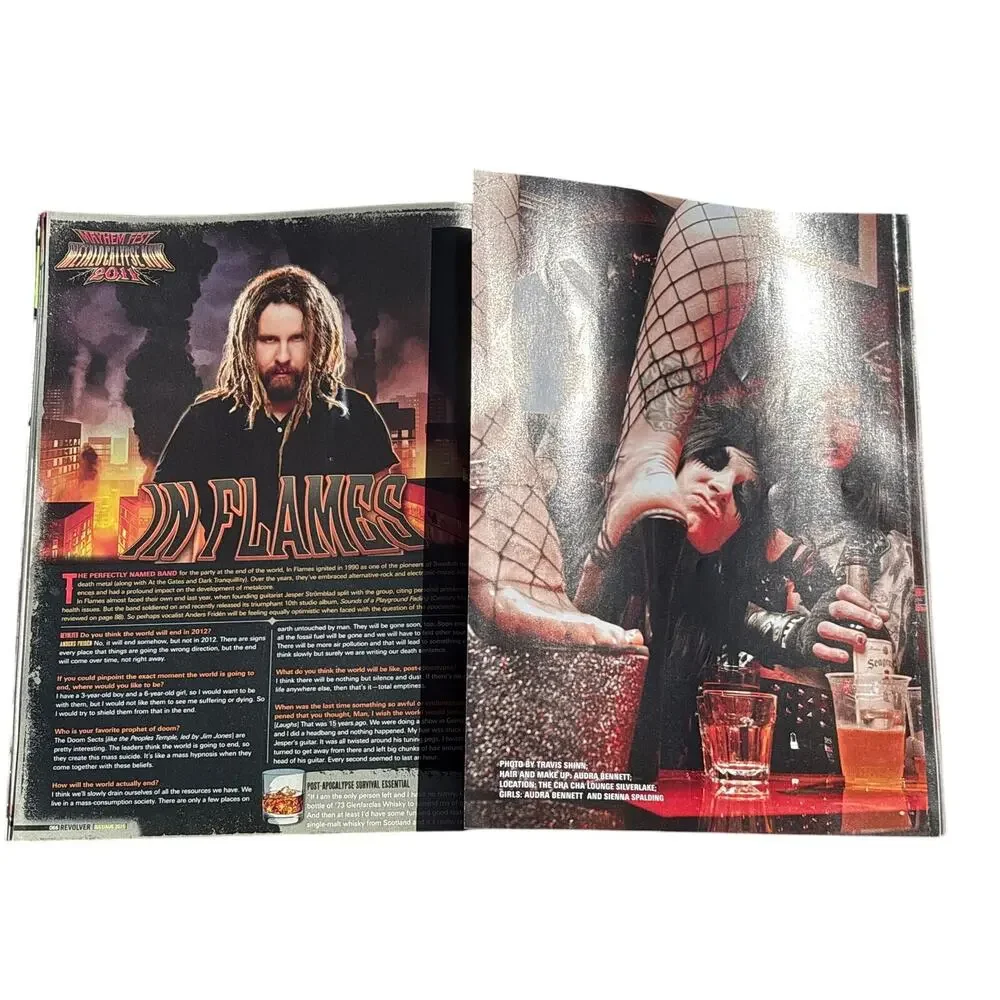 Revolver 97 July 2011 Mayhem Fest Issue w/ poster & Black Veil Brides Sticker